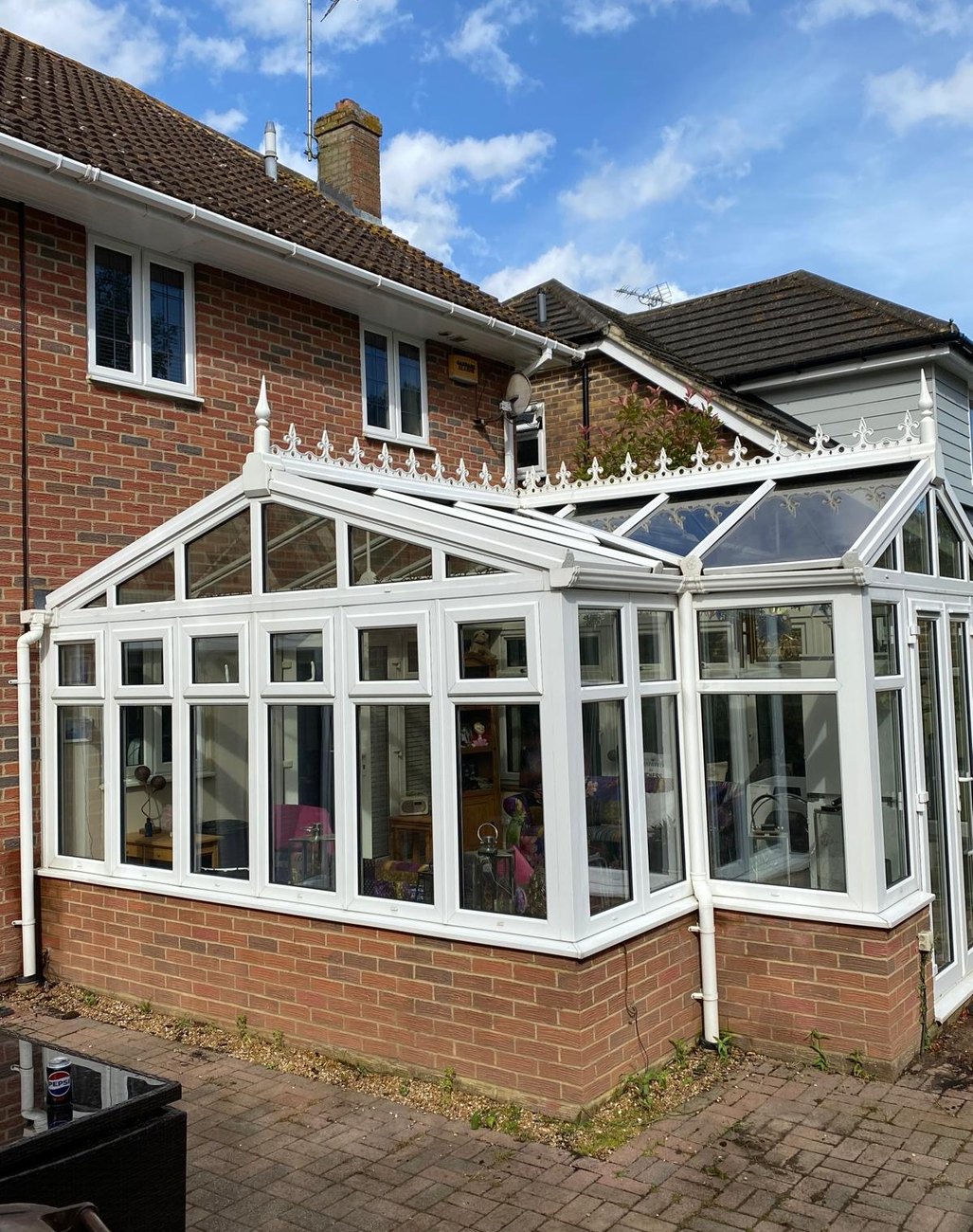Conservatory cleaning work