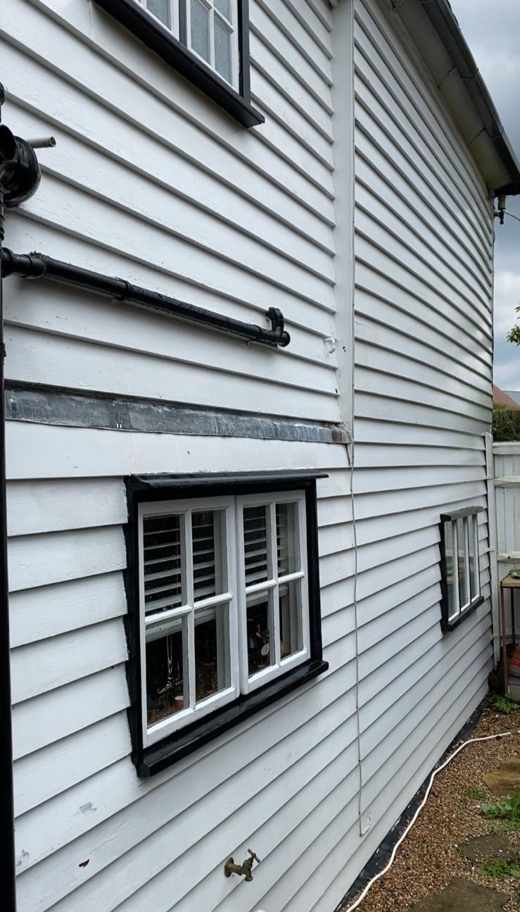 Gutter and fascia cleaning work