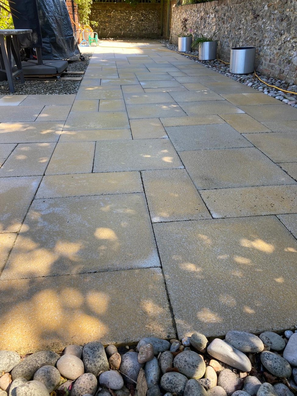 Patio and driveway cleaning work