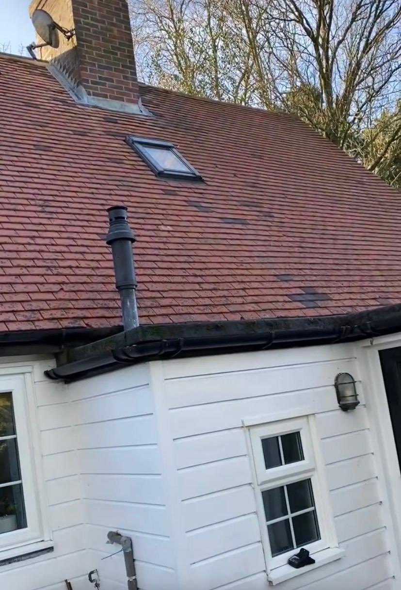 Roof and high level exterior cleaning work