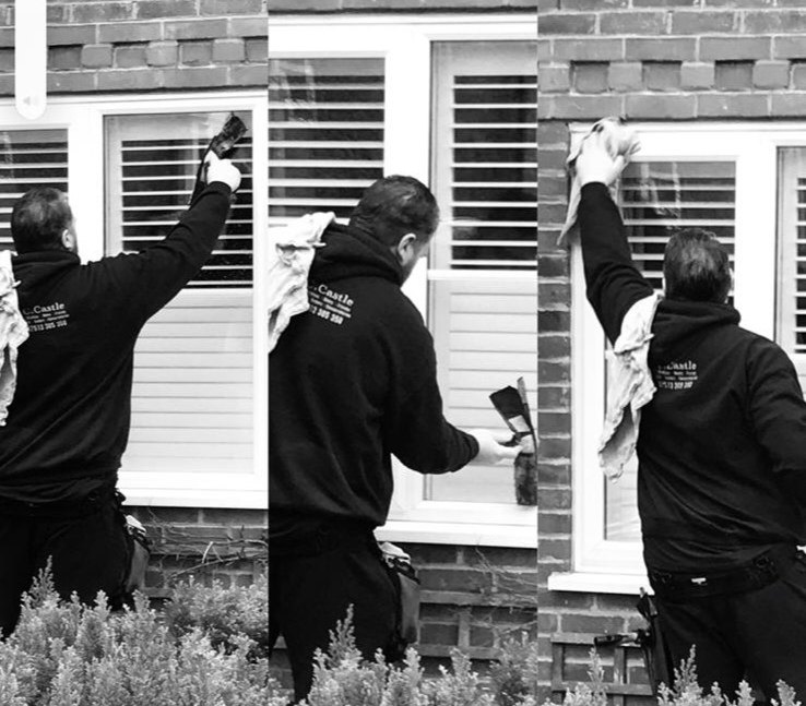 Window cleaning work